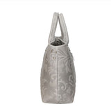Enza Borsa a mano da donna Vera pelle 8007023FBG-020 GRIGIO CHIARO Gave Lux