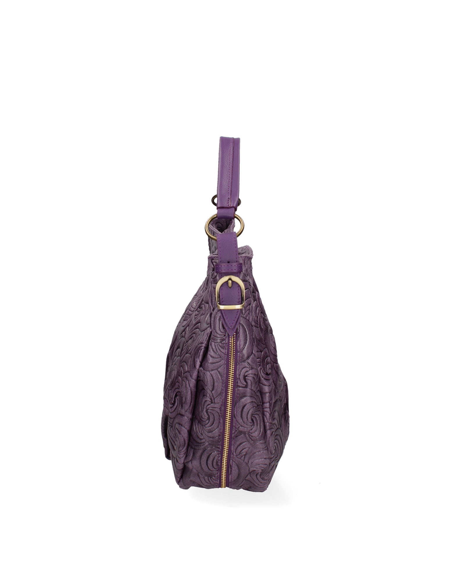 Lumelia Borsa a mano da donna Vera pelle 80013-038 VIOLA SCURO Gave Lux