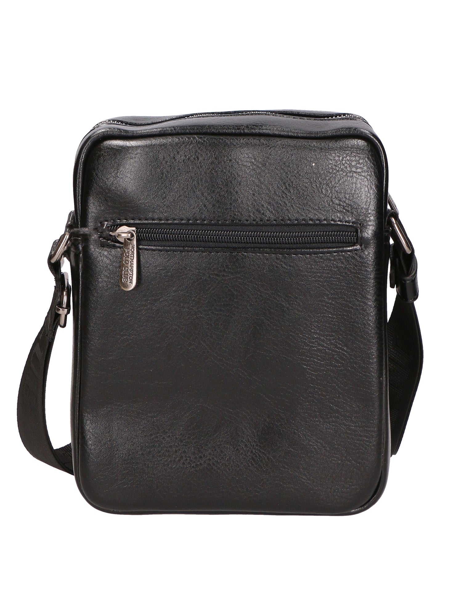 Borsa a tracolla uomo in pelle PU Casual PCL3079-BLACK Northampton Polo Club