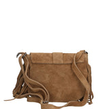 Iolanthe Borsa a tracolla da donna Vera pelle 1421-FANGO Gave Lux