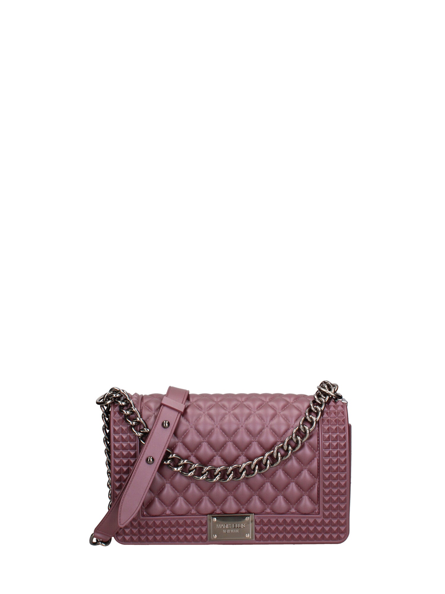 Borsa a mano donna 100% gomma FLAT PENKA M-DARK MAUVE-BRUSH CDF Marc Ellis