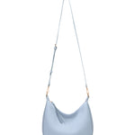 Borsa a spalla da donna 100% pelle vegana PU 715-1PT-LIGHTBLUE Diana&co