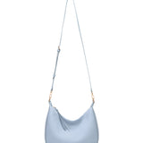 Borsa a spalla da donna 100% pelle vegana PU 715-1PT-LIGHTBLUE Diana&co