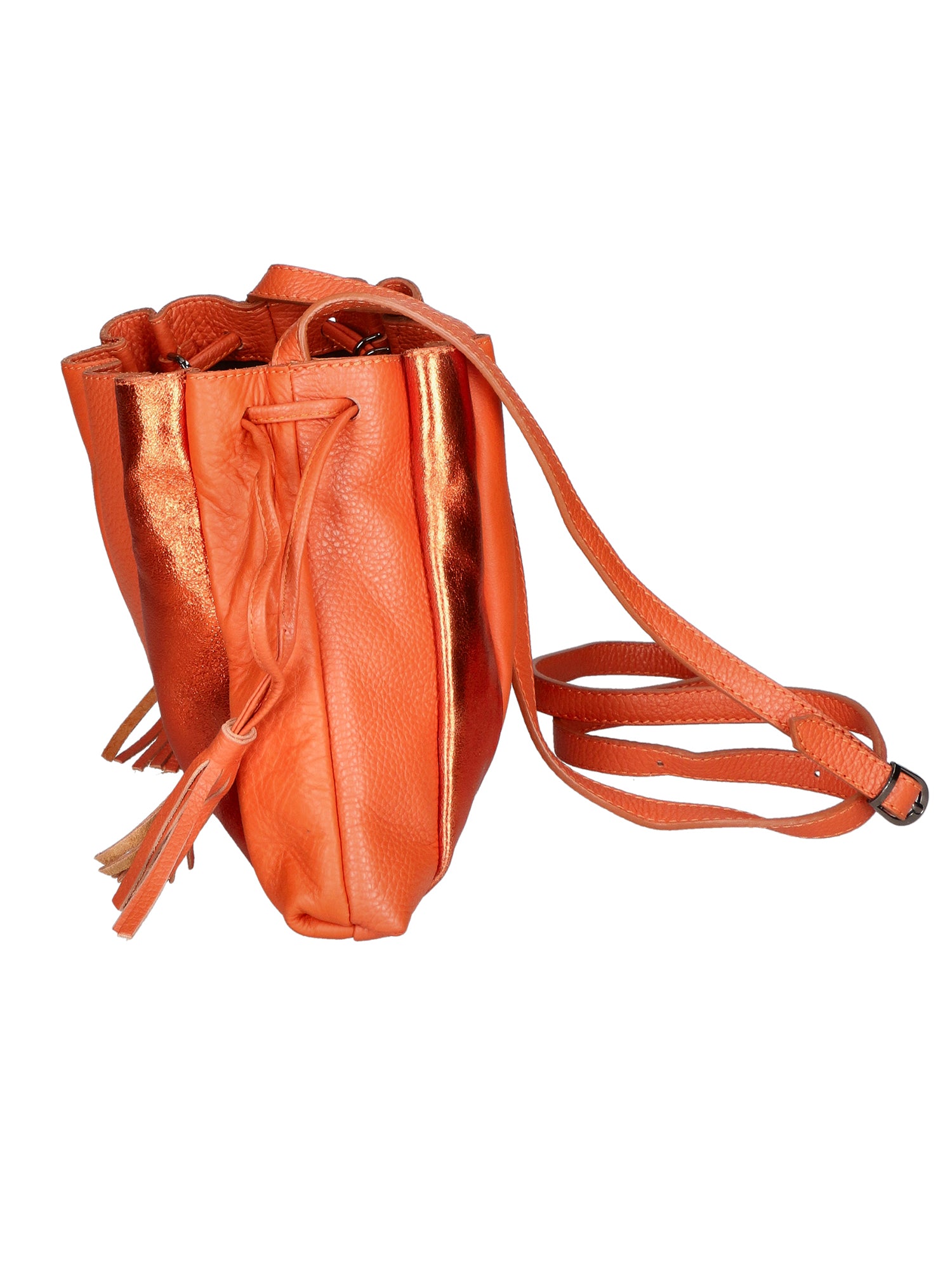 Elysia Borsa a spalla da donna Vera pelle 552043-ARANCIO ORANGE Gave Lux
