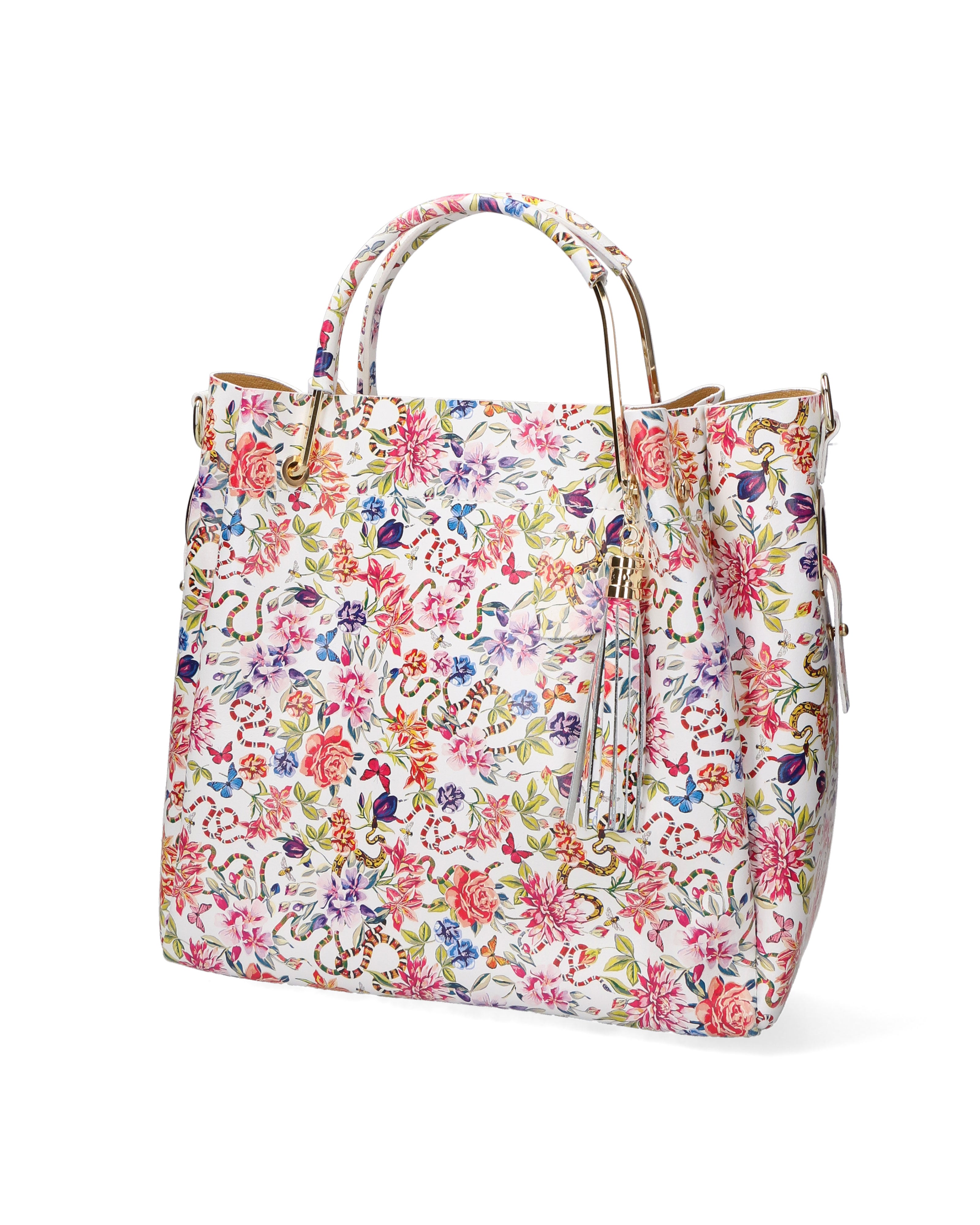 Zeffira Borsa a mano da donna 100% pelle 36003-FIORE-1 Gave Lux
