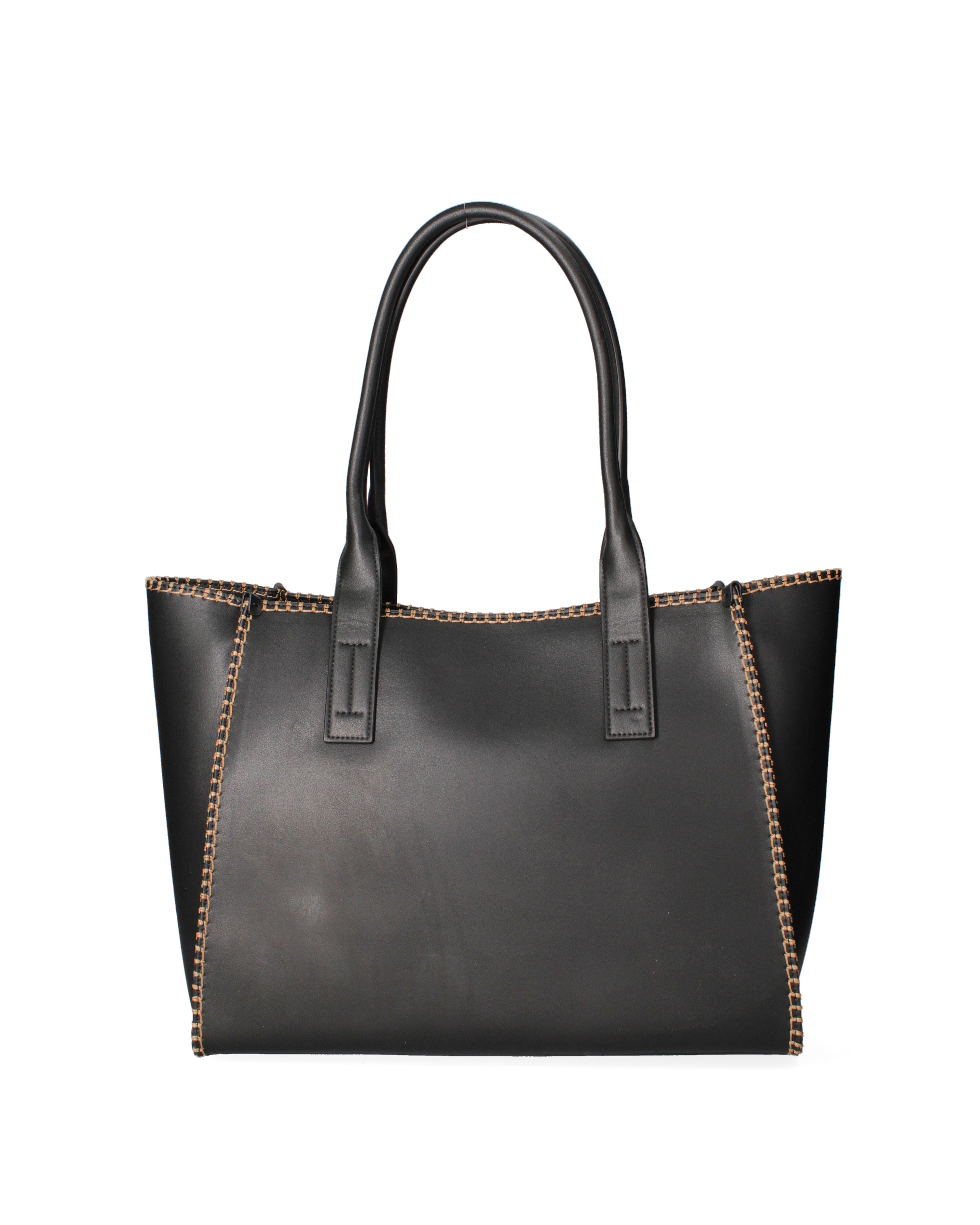 Borsa a spalla da donna 100% pelle riciclata 07225-Nero Viola Castellani