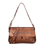 Borsa a spalla da donna Vera pelle 07234-L006 RAME Roberta Rossi