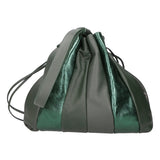 Nunzia Borsa a spalla da donna Vera pelle 576042-VERDE GREEN Gave Lux