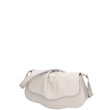 Borsa a spalla da donna Vera pelle 07152-D86 GRIGIO PERLA Viola Castellani