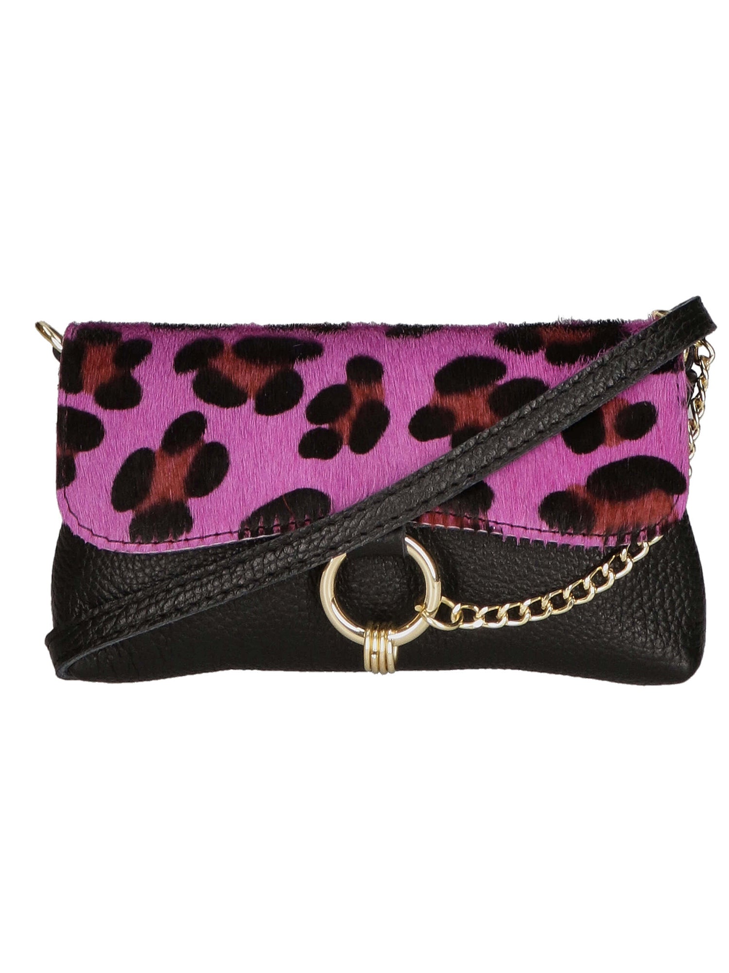 Safira Borsa a mano da donna Vera pelle 04760-LEO G FUXIA Gave Lux