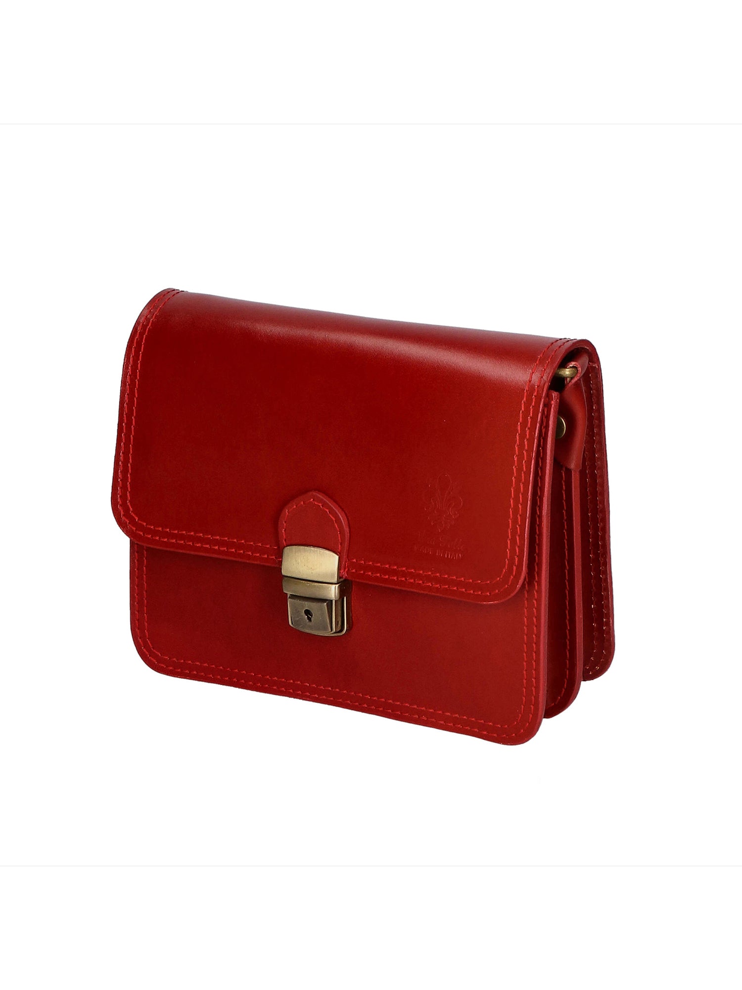 Bibiana Borsa a tracolla da donna Vera pelle 10018 1107-ROSSO RED Gave Lux