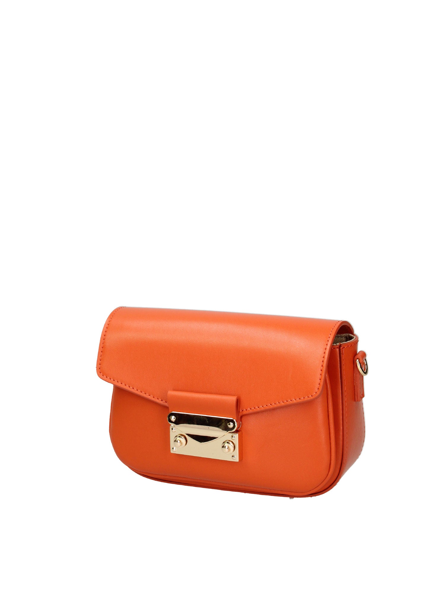 Borsa a tracolla da donna Vera pelle ROB8-PAPAYA Roberta Rossi