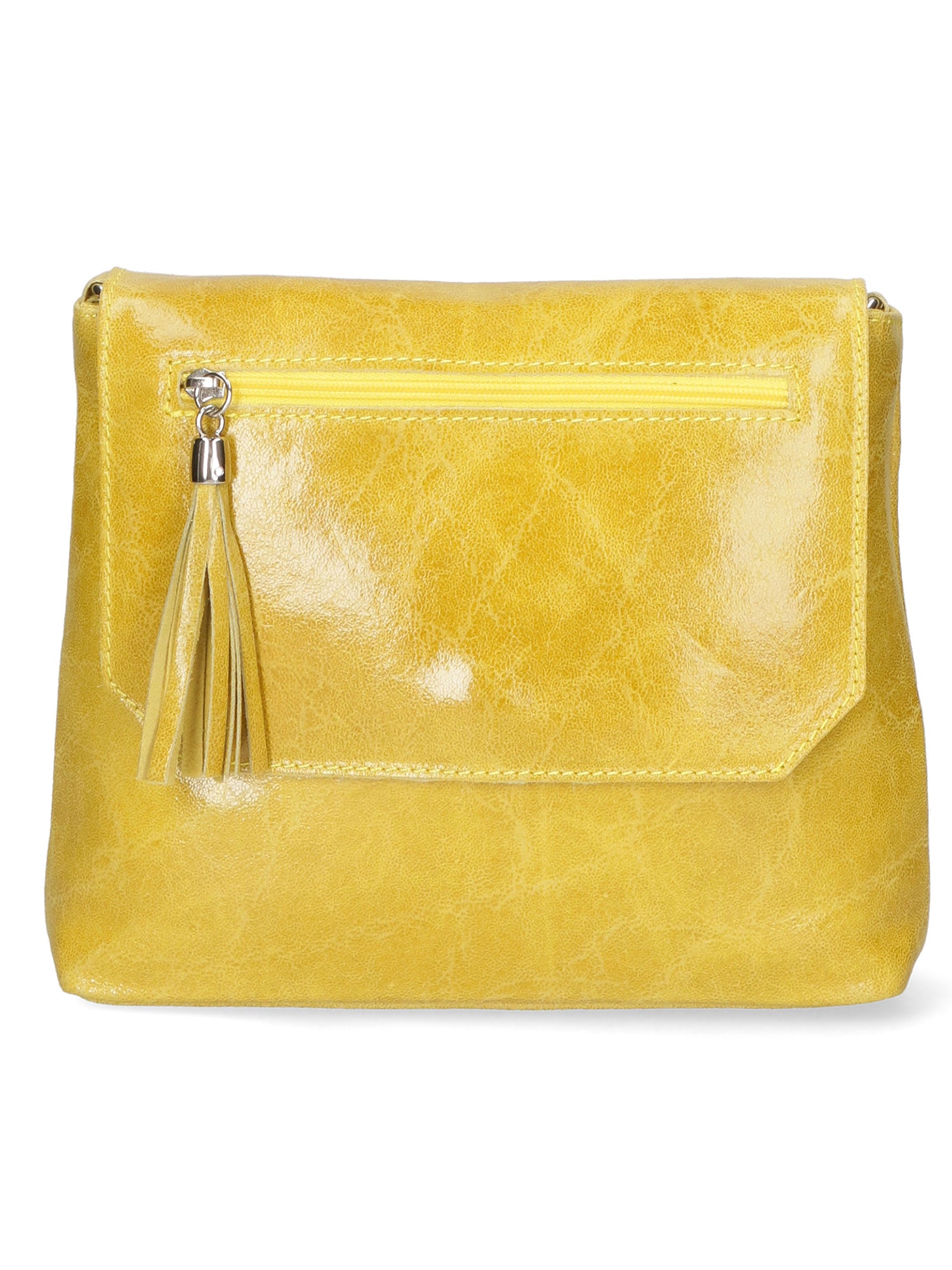 Carol Borsa a tracolla da donna Vera pelle 10035-GIALLO Gave Lux