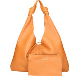 Borsa a spalla da donna 100% vera pelle 07156-D44 CUOIO Viola Castellani