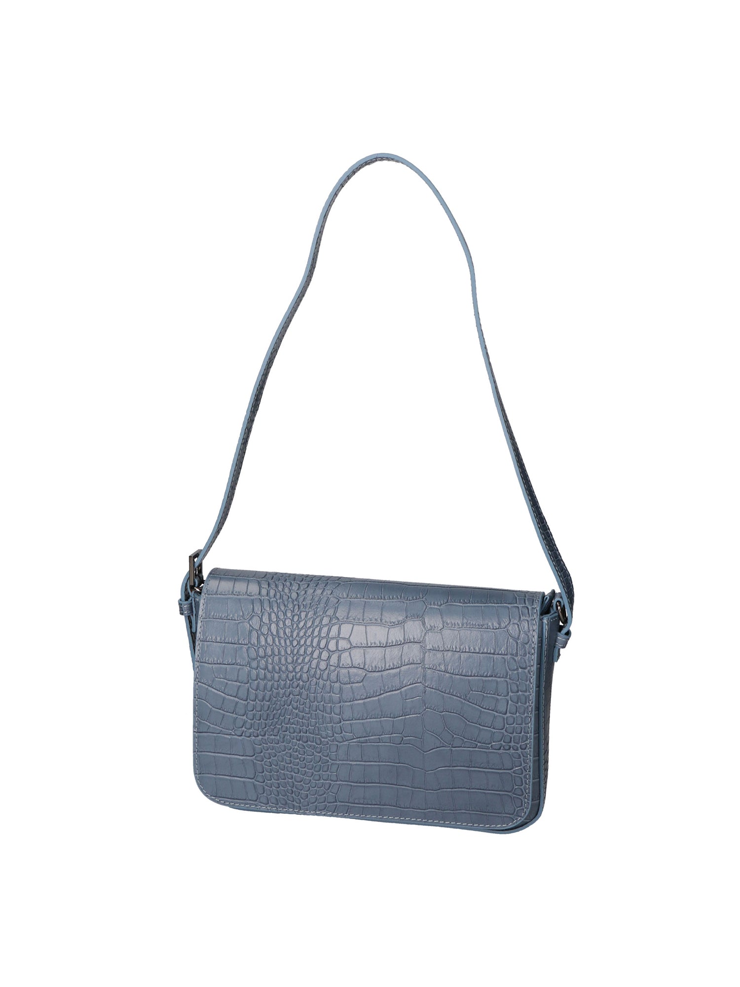 Azzurra Borsa a spalla da donna Vera pelle croco 05699-C41 CARTA ZUCCHERO Gave Lux
