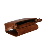 Azzurra Borsa a spalla da donna Vera pelle croco 05699-C17 CUOIO COGNAC Gave Lux