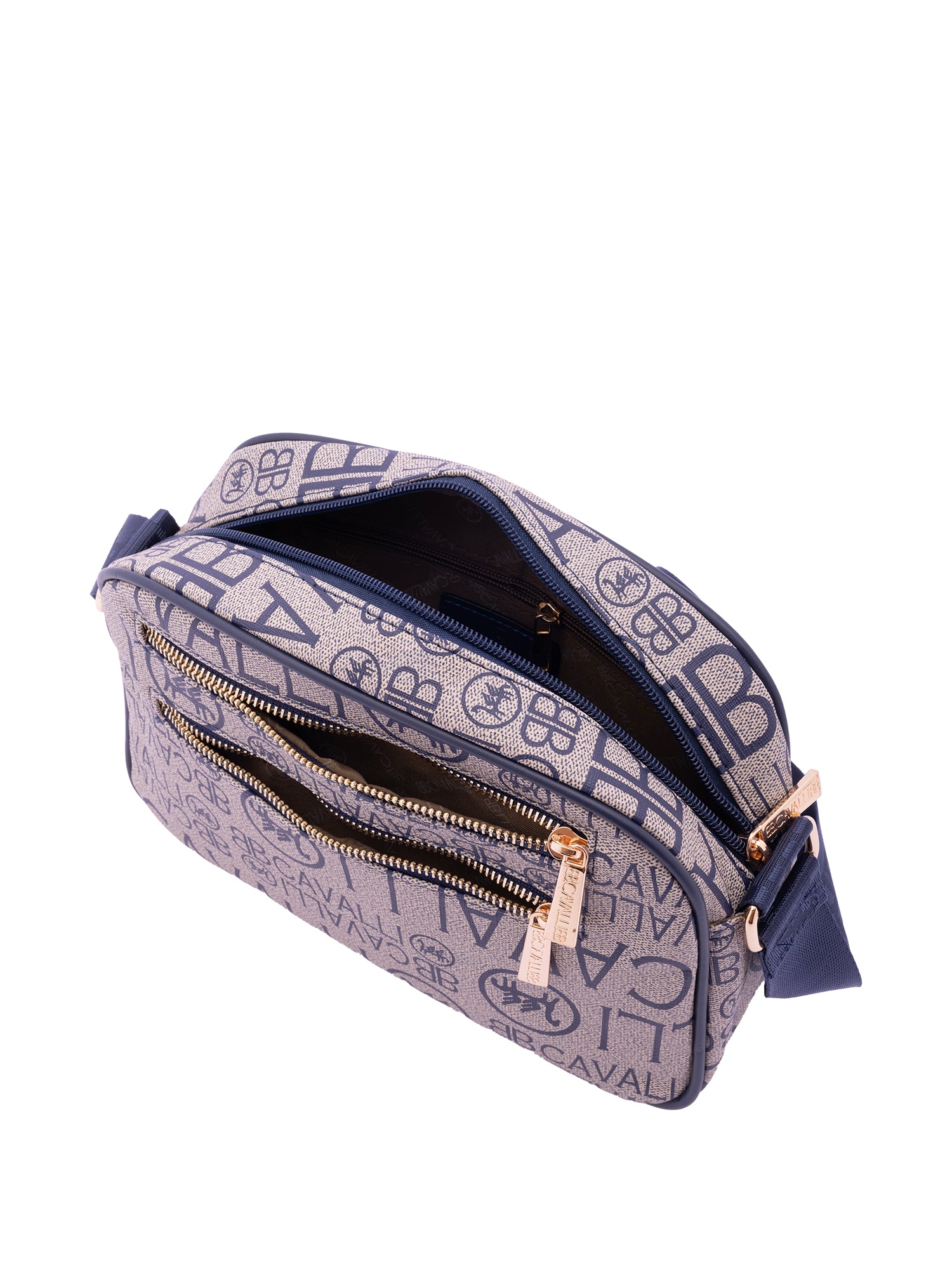 Borsa a tracolla da donna Ecopelle BC1362-BLU B Cavalli