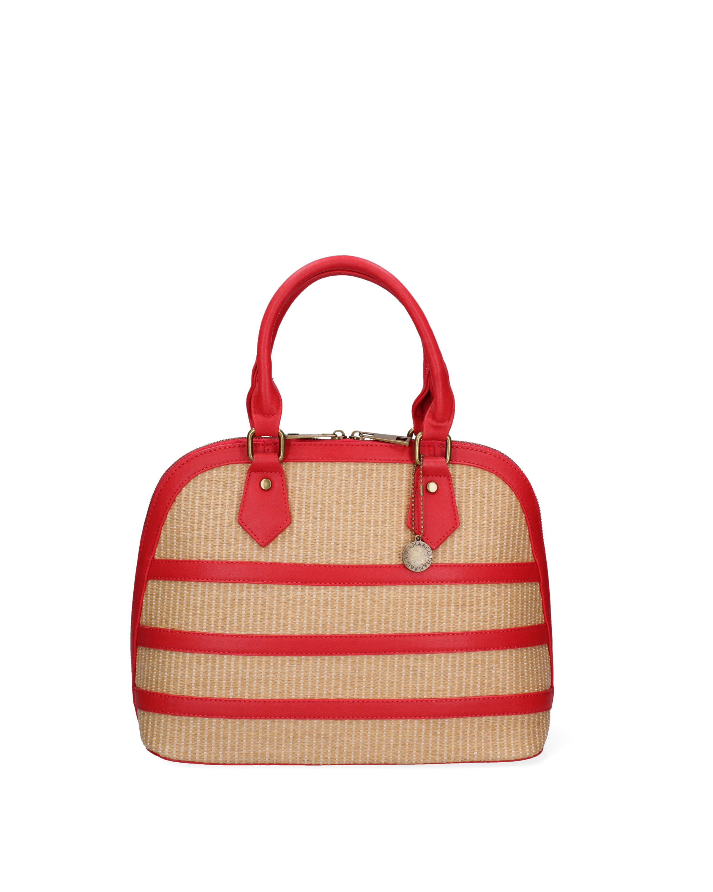 Borsa a mano da donna Ecopelle e poliestere DC1610-2-RED Diana&co