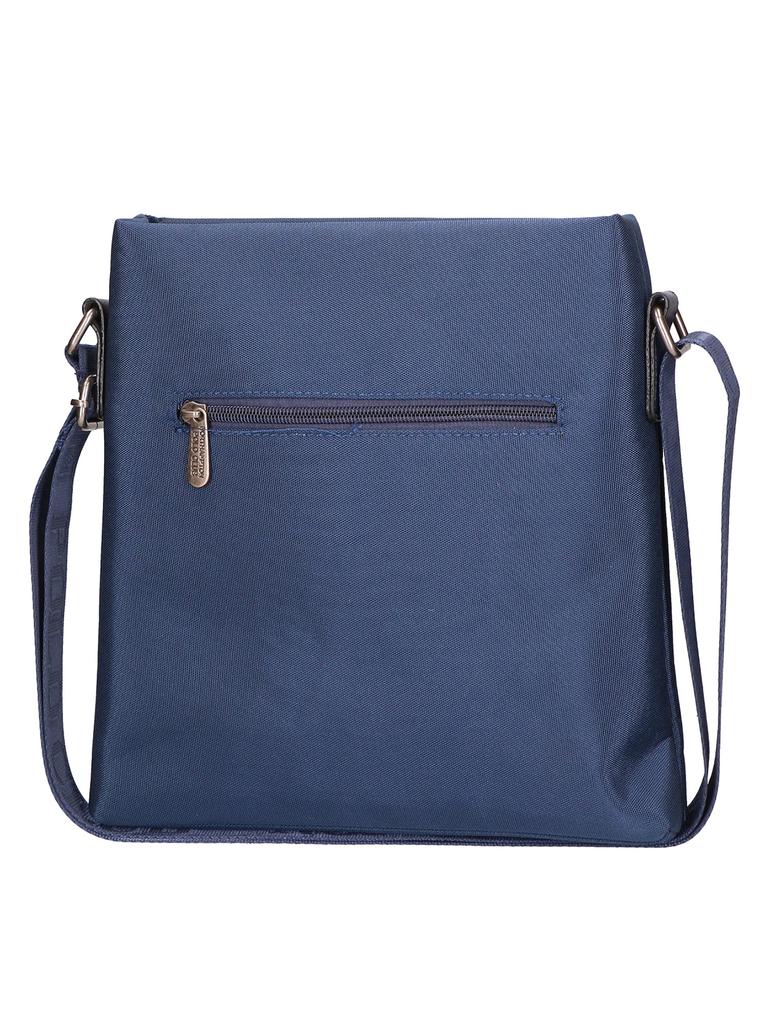 Borsa a tracolla uomo Pelle vegana + Tessuto PCL3068-BLU Northampton Polo Club