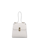 Borsa a mano da donna 100% pelle 07204-L119 GRIGIO CHIARO Viola Castellani