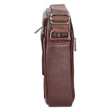 Borsa a tracolla uomo in pelle PU Casual PCL3082-BROWN Northampton Polo Club