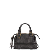 Solara Borsa a spalla da donna Vera pelle 06091 LM-L022 NERO Gave Lux
