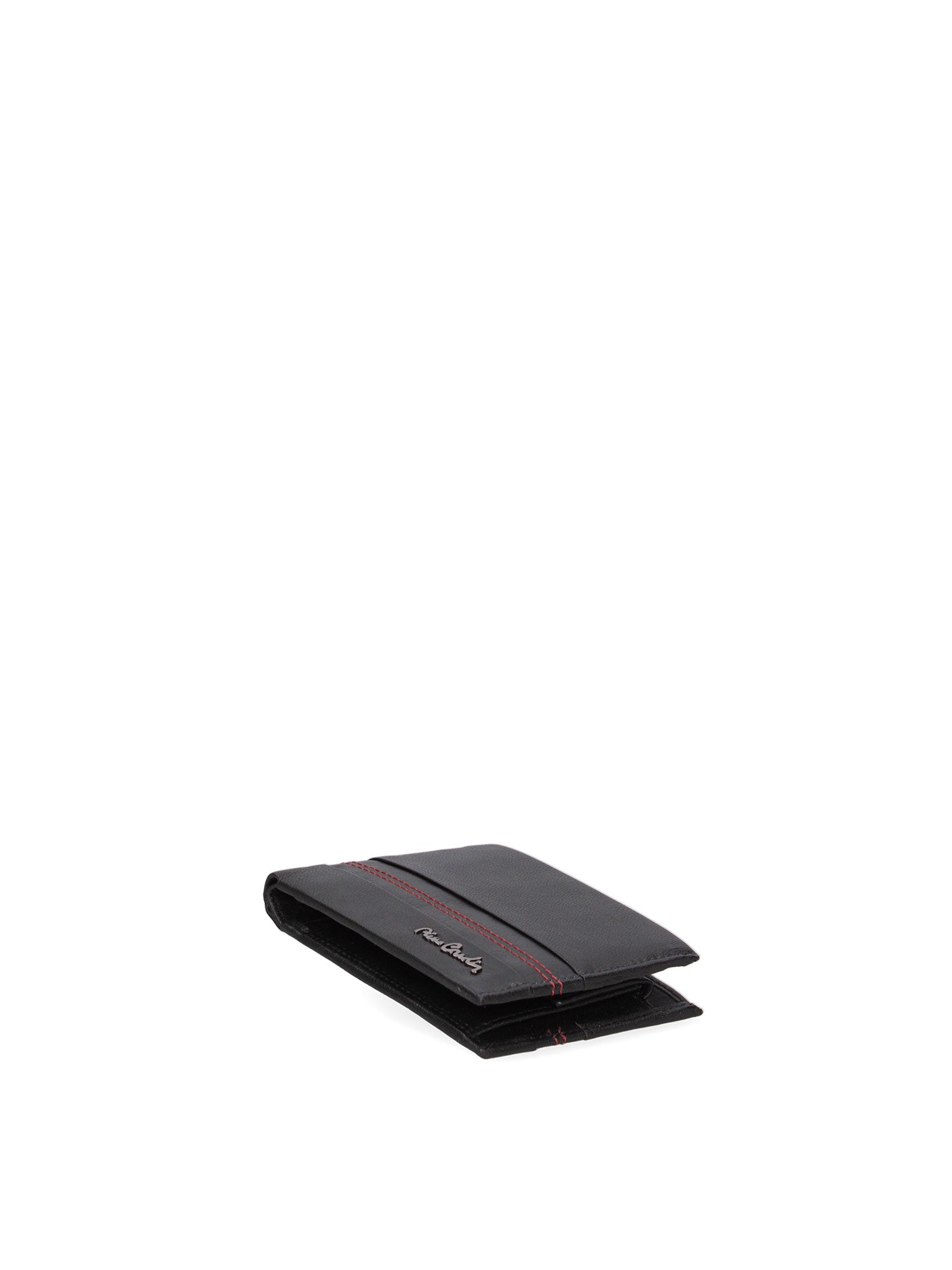 Portafoglio uomo in vera pelle Sfoderato 8805-97-NERO-ROSSO Pierre Cardin
