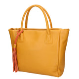 Verdiana Borsa a mano da donna Vera Pelle 06505-D36 SENAPE Gave Lux