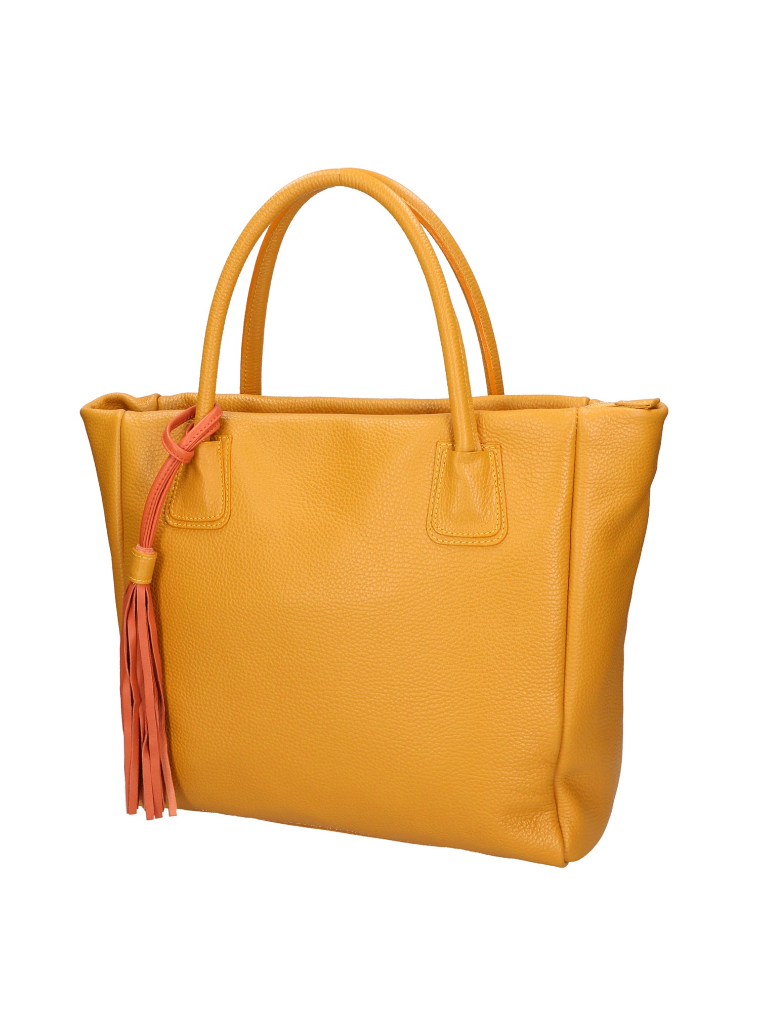 Verdiana Borsa a mano da donna Vera Pelle 06505-D36 SENAPE Gave Lux