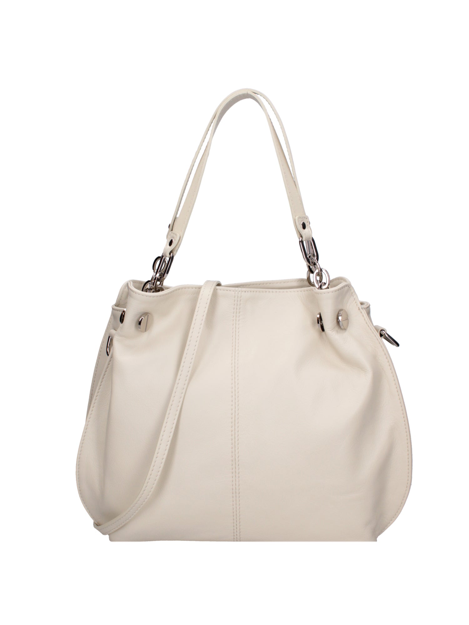 Ereba Borsa a mano da donna Made in Italy 100% pelle 3305-S37 LATTE Gave Lux