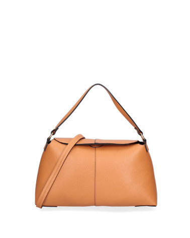 Borsa a spalla da donna Vera pelle 07154-D44 CUOIO Roberta Rossi