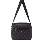 Iduna Borsa a tracolla da donna Ecopelle e poliestere 4019-BLACK BLACK Briciole
