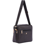 Iduna Borsa a tracolla da donna Ecopelle e poliestere 4019-BLACK BLACK Briciole