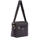Iduna Borsa a tracolla da donna Ecopelle e poliestere 4019-BLACK BLACK Briciole