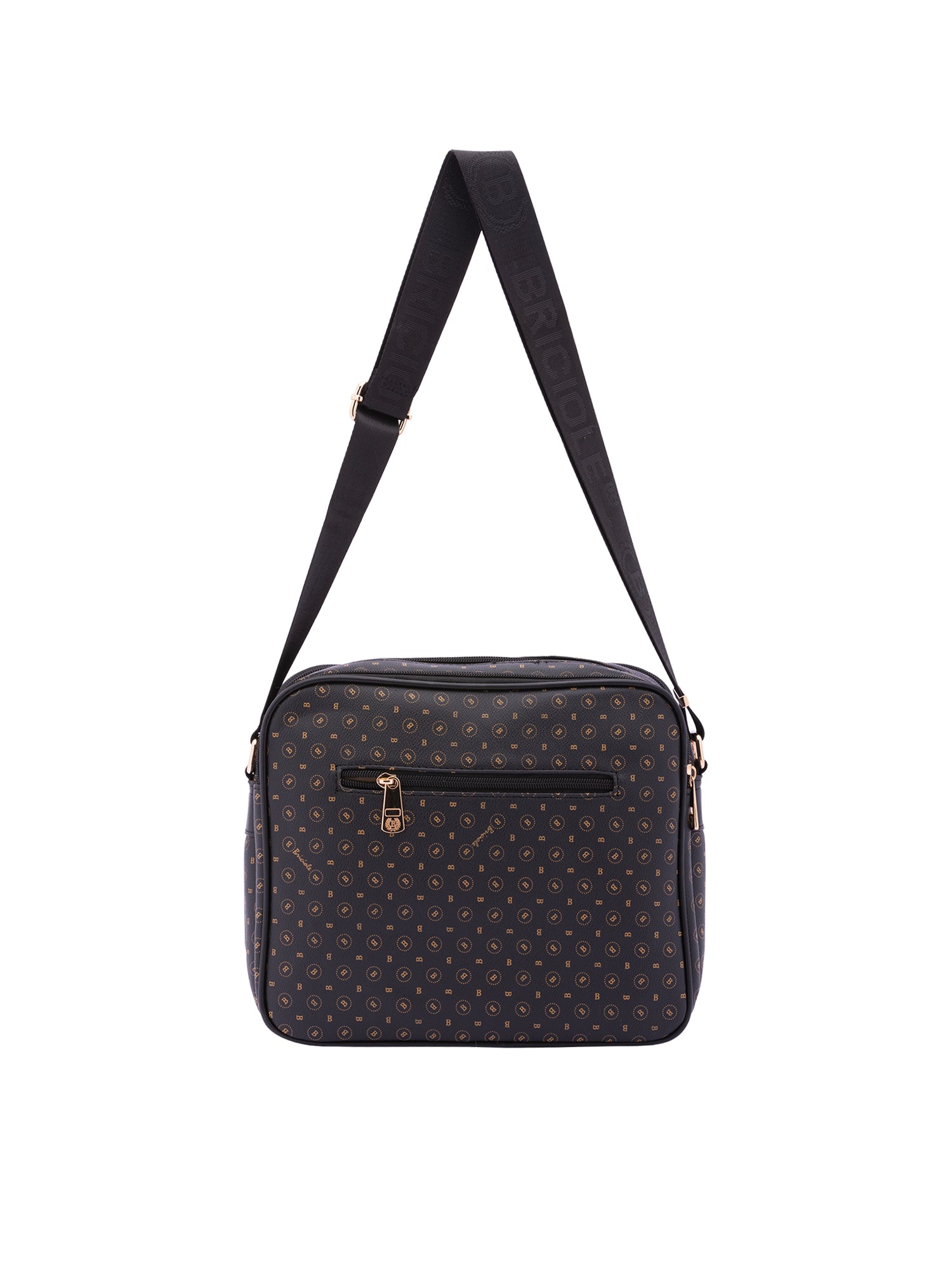 Iduna Borsa a tracolla da donna Ecopelle e poliestere 4019-BLACK BLACK Briciole
