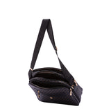 Iduna Borsa a tracolla da donna Ecopelle e poliestere 4019-BLACK BLACK Briciole