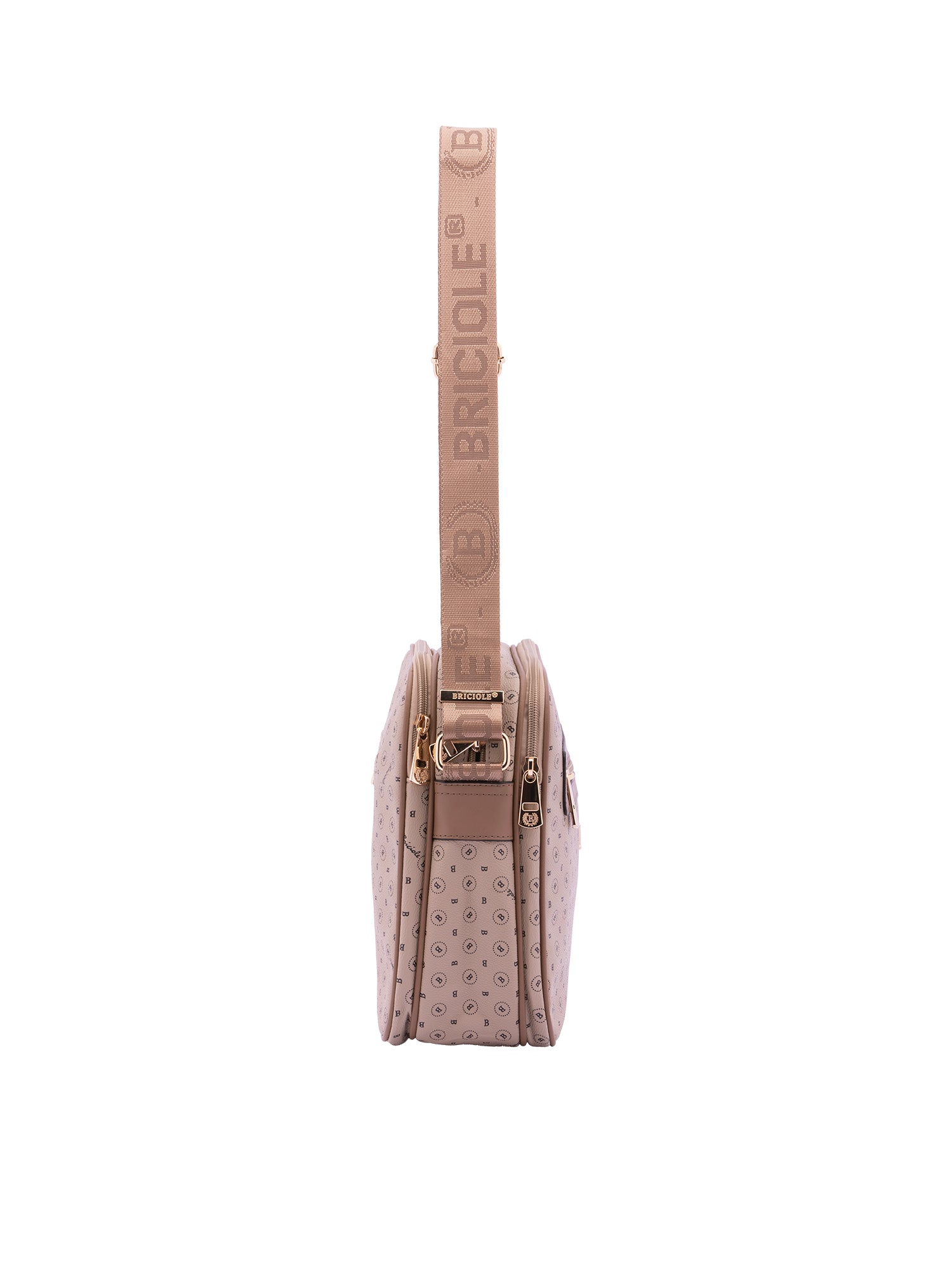 Iduna Borsa a tracolla da donna Ecopelle e poliestere 4019-KHAKI Briciole