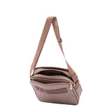 Iduna Borsa a tracolla da donna Ecopelle e poliestere 4019-KHAKI Briciole