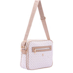 Iduna Borsa a tracolla da donna Ecopelle e poliestere 4019-OFF-WHITE Briciole