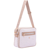 Iduna Borsa a tracolla da donna Ecopelle e poliestere 4019-OFF-WHITE Briciole