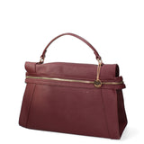 Borsa a mano da donna Ecopelle e poliestere 603-3-BORDEAUX Diana&co
