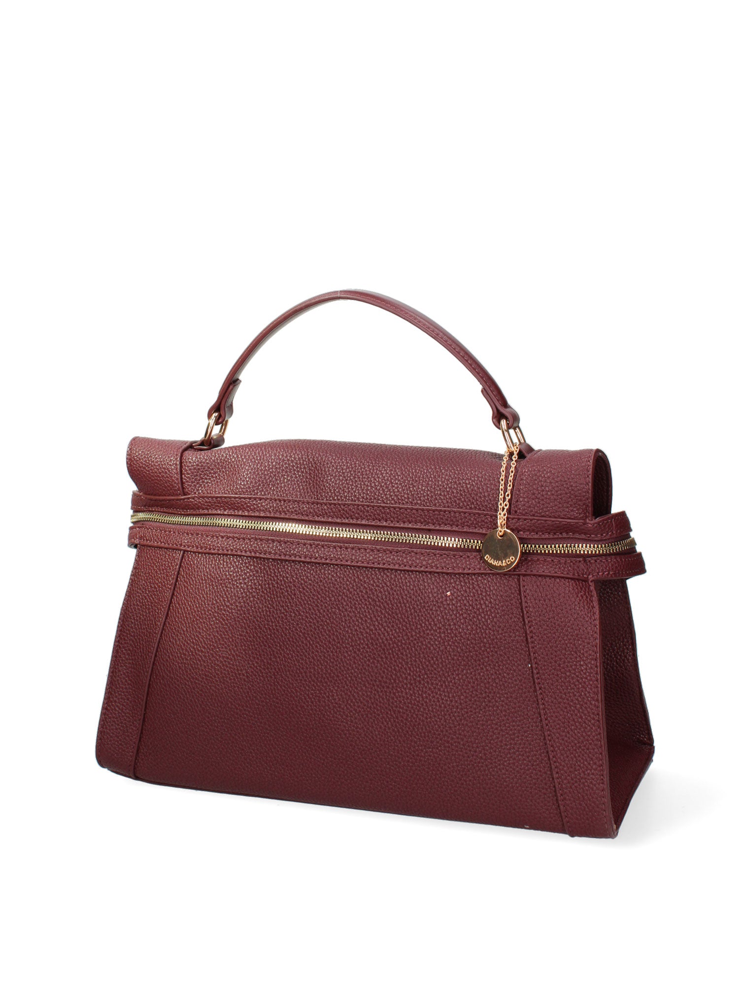 Borsa a mano da donna Ecopelle e poliestere 603-3-BORDEAUX Diana&co