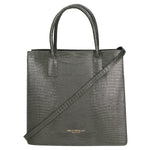 Giulia Borsa a mano da donna Vera pelle effetto cocco 468W-LU14 VERDE SCURO Viola Castellani