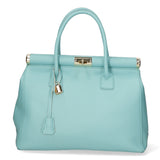 Aleria Borsa a mano da donna Vera pelle 8005-D80 ACQUA Gave Lux