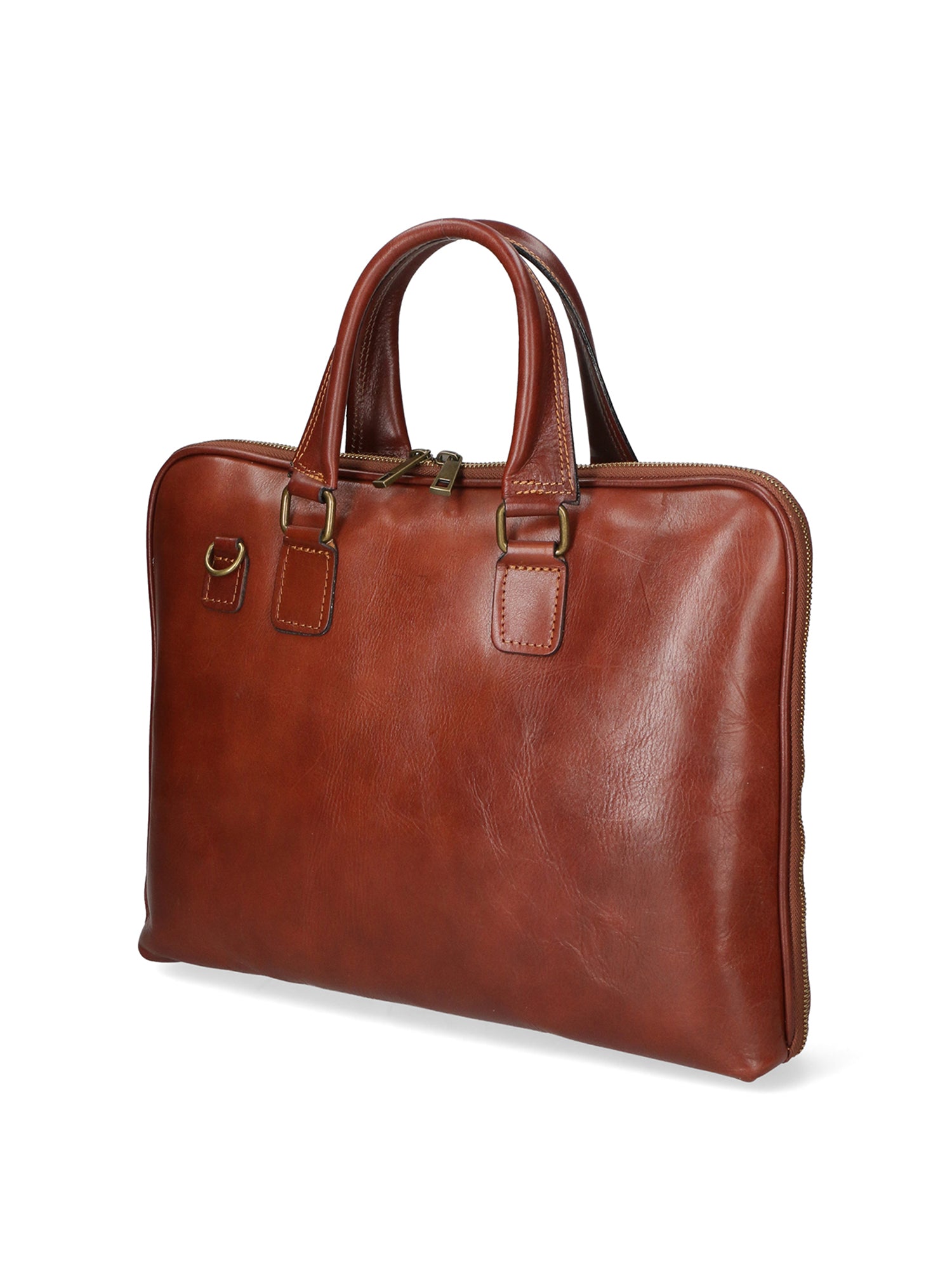 Fabiana Borsa a mano unisex Vera pelle 9033-MARRONE BROWN Gave Lux