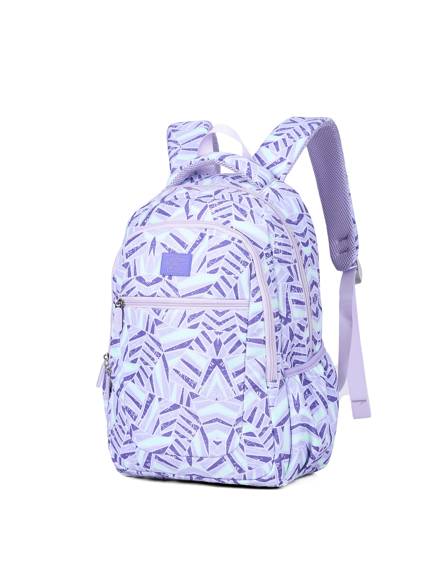 XN3637-9-PURPLE GEOMETRY Zaino unisex Idalia Prime Aoking