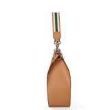 Borsa a spalla da donna 100% pelle riciclata 07224-Cuoio Viola Castellani