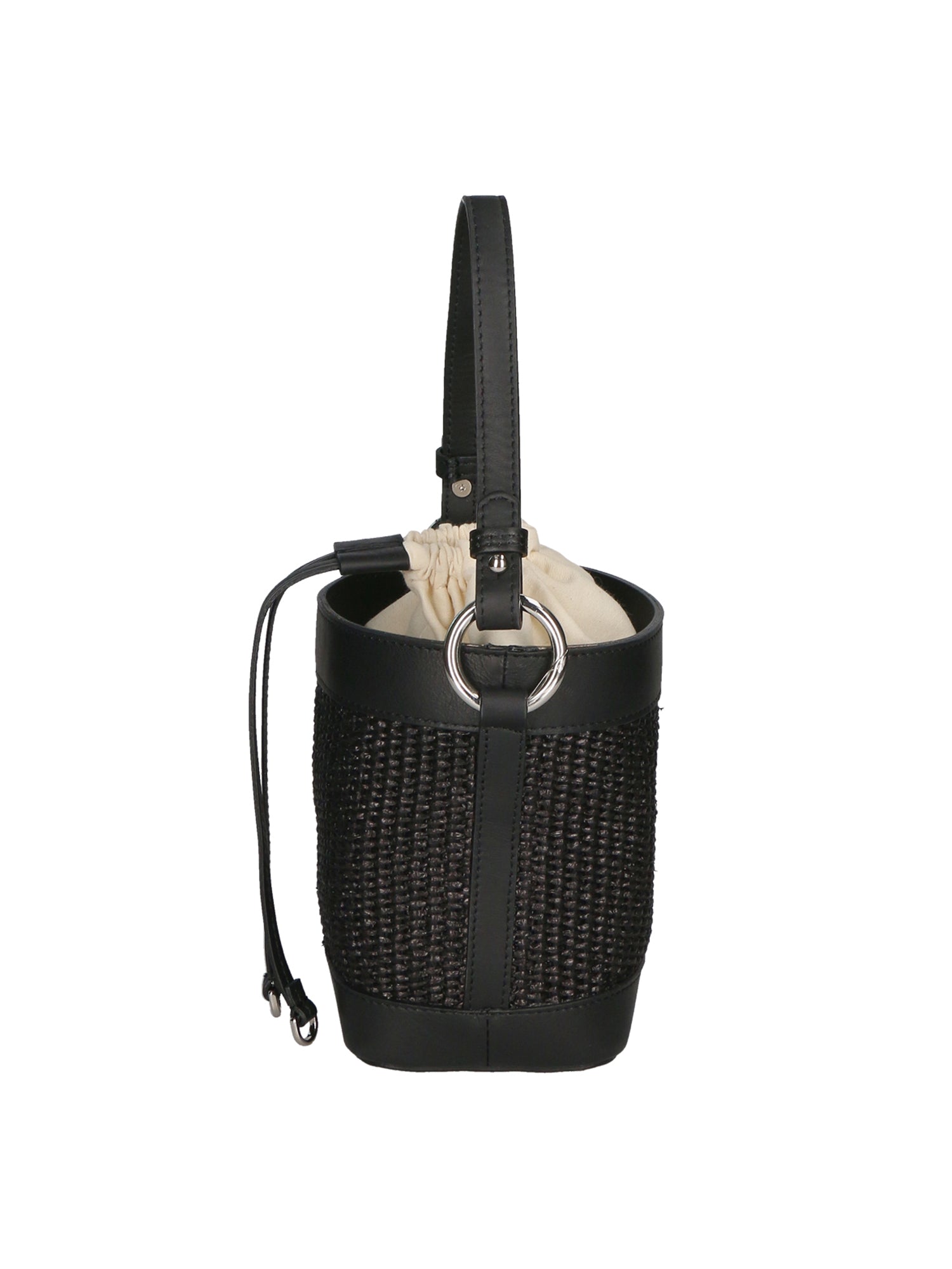 Alyssa Borsa a secchiello da donna Pelle & Paglia 05166-12 S28 NERO Gave Lux