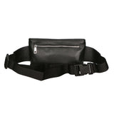 Aisha 04733-D28 NERO BLACK Marsupio da donna in vera pelle + canvas Gave Lux