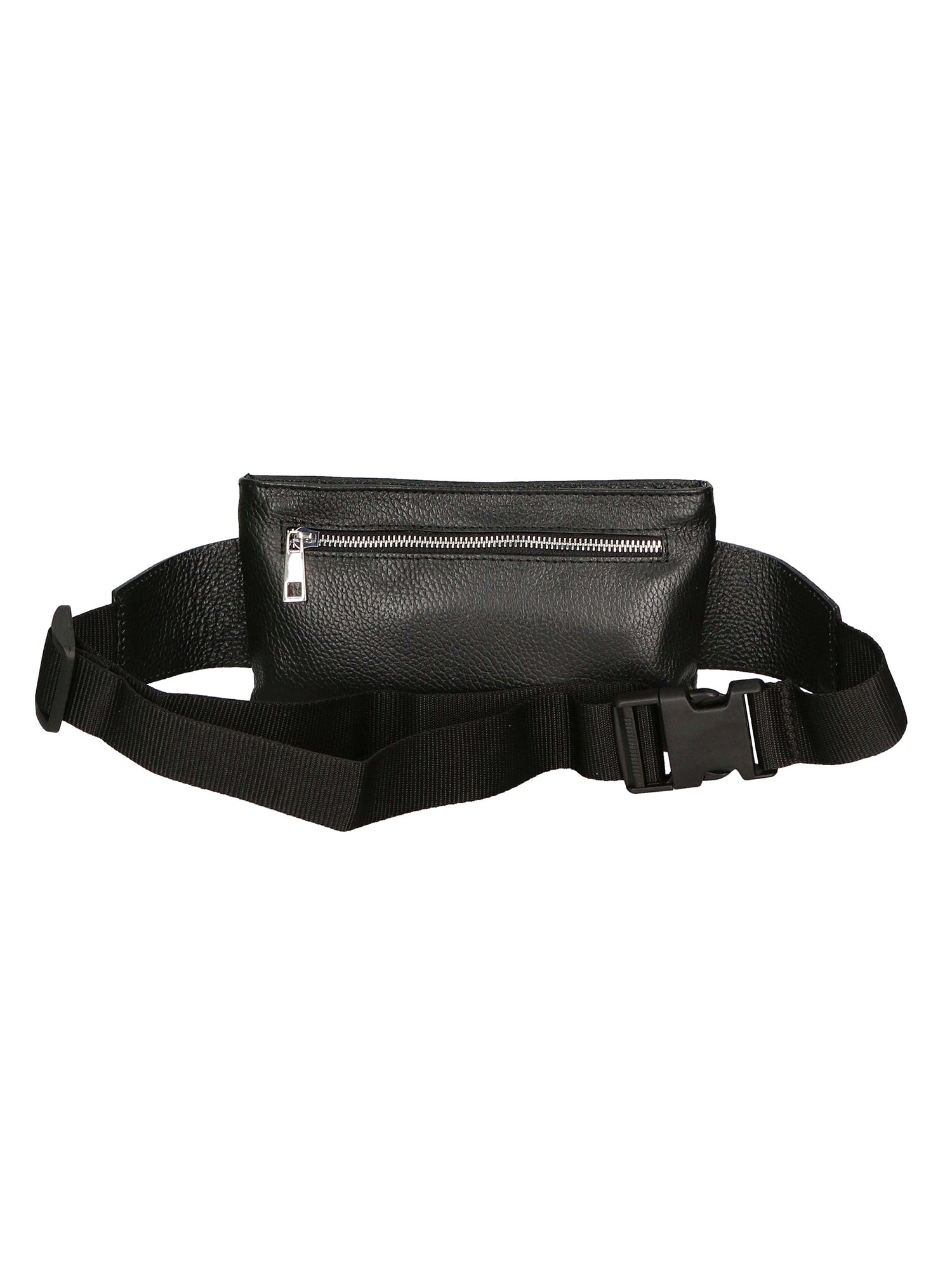 Aisha 04733-D28 NERO BLACK Marsupio da donna in vera pelle + canvas Gave Lux